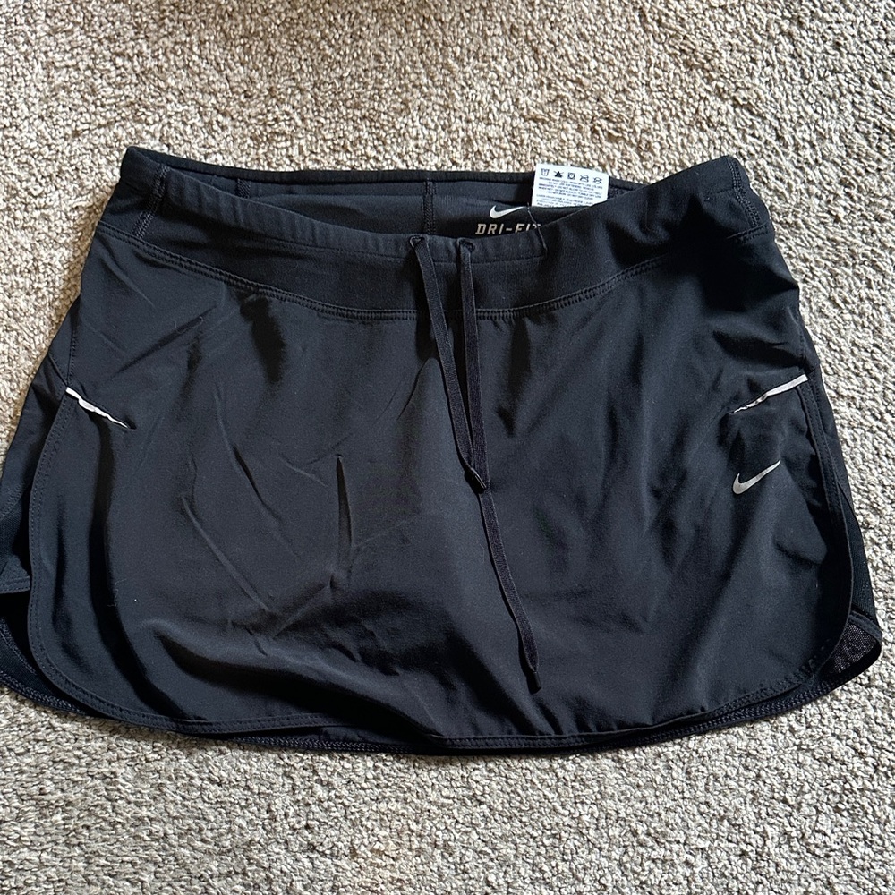 Nike Black Athletic Skort with Built-In Shorts